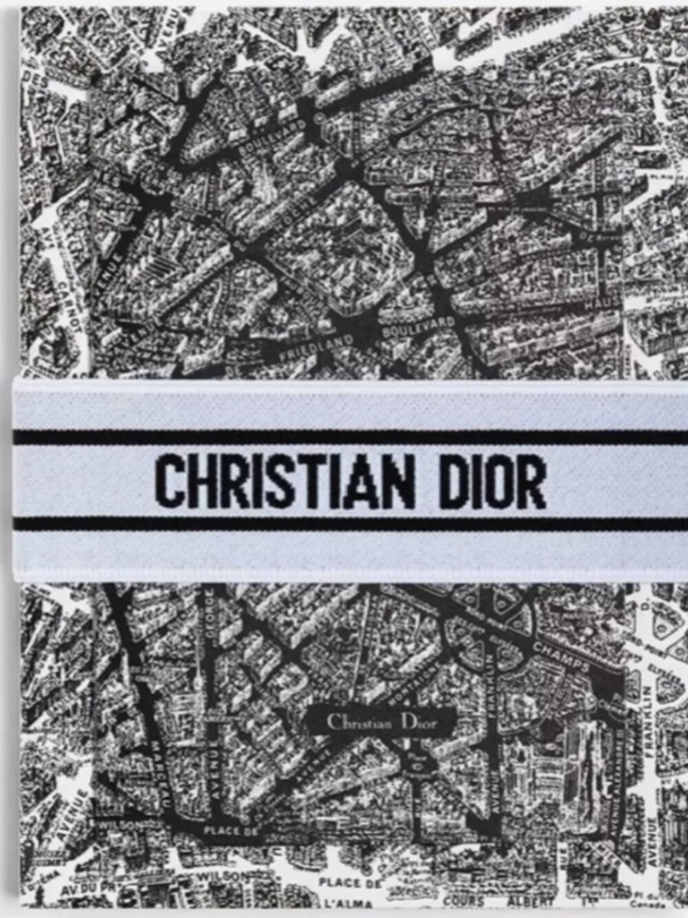 Dior Black Plan De Paris Notebook Set